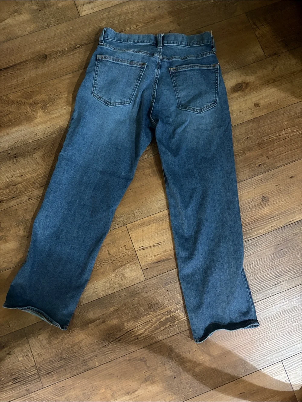 Old Navy Relaxed Fit Men’s Mid-Blue Denim Jeans